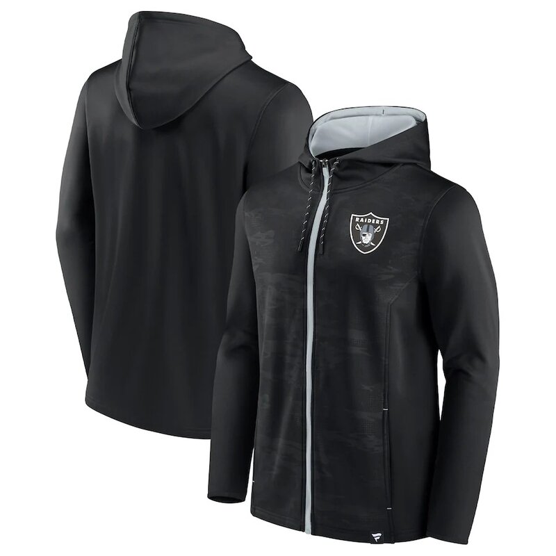 NFL Zip Hoodie Team Las Vegas Raiders Jersey Black