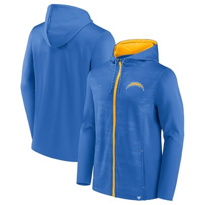 NFL Zip Hoodie Team Los Angeles Chargers Jersey Blue