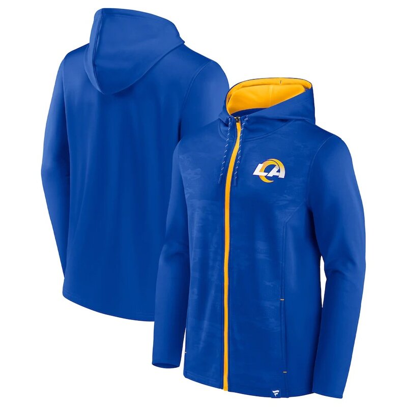 NFL Zip Hoodie Team Los Angeles Rams Jersey Blue