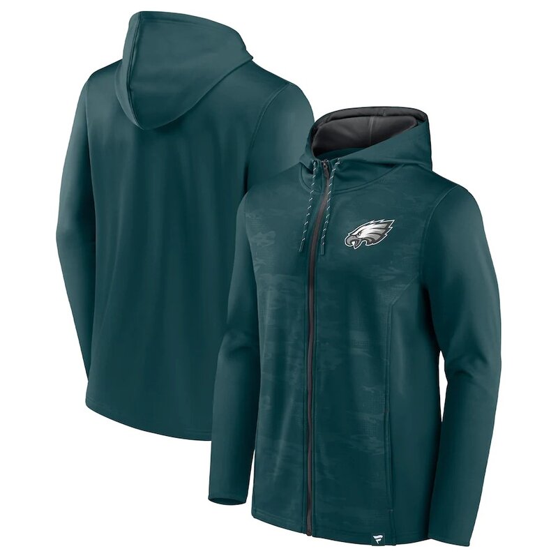 NFL Zip Hoodie Team Philadelphia Eagles Jersey Green