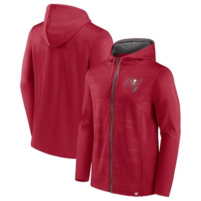 NFL Zip Hoodie Team Tampa Bay Buccaneers Jersey Red