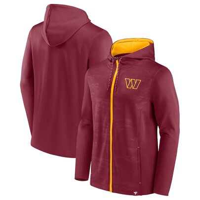 NFL Zip Hoodie Team Washington Commander Jersey Red