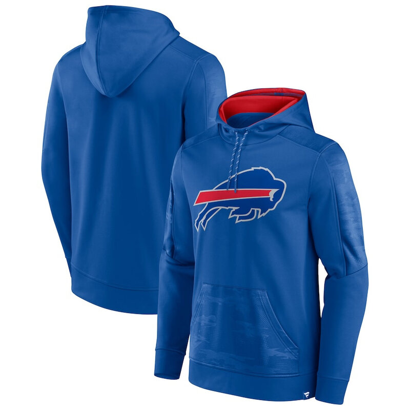 NFL apparel - NFL Buffalo Bills American Football Hoodies Blue,long sleeve drawstring hooded sweatshirt football wear with front pockets