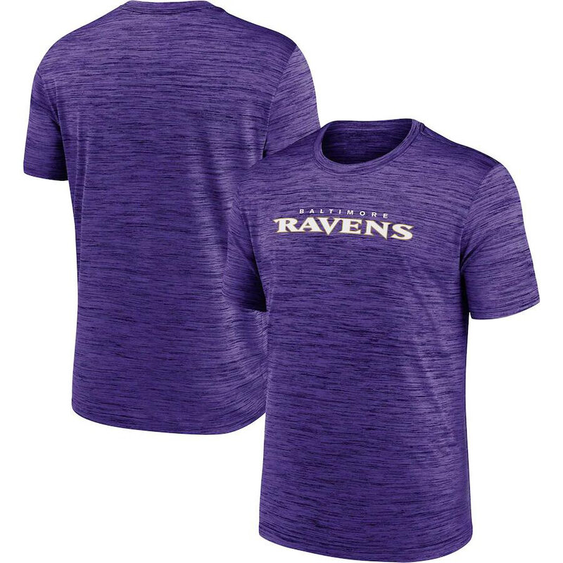 NFL Baltimore Ravens Team Logo Short Sleeve Polyester Shirt,crewneck 3d graphic tee for football fans