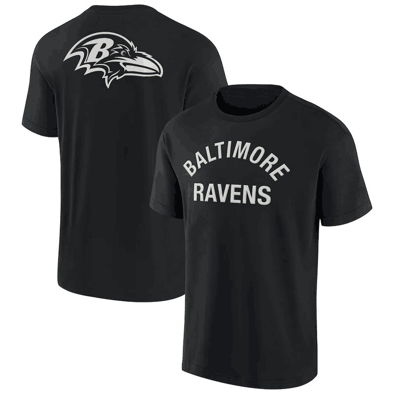 NFL Baltimore Ravens Team Logo Short Sleeve Polyester Performance game day Shirt,crewneck 3d print tee for football fans