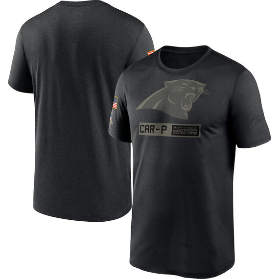 short sleeve crewneck NFL Carolina Panthers Salute To Service Apparel tee shirt, Football Collection