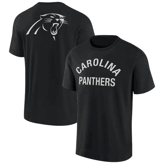 NFL Carolina Panthers Team Logo Short Sleeve Polyester Performance game day Shirt,crewneck 3d print tee for football fans