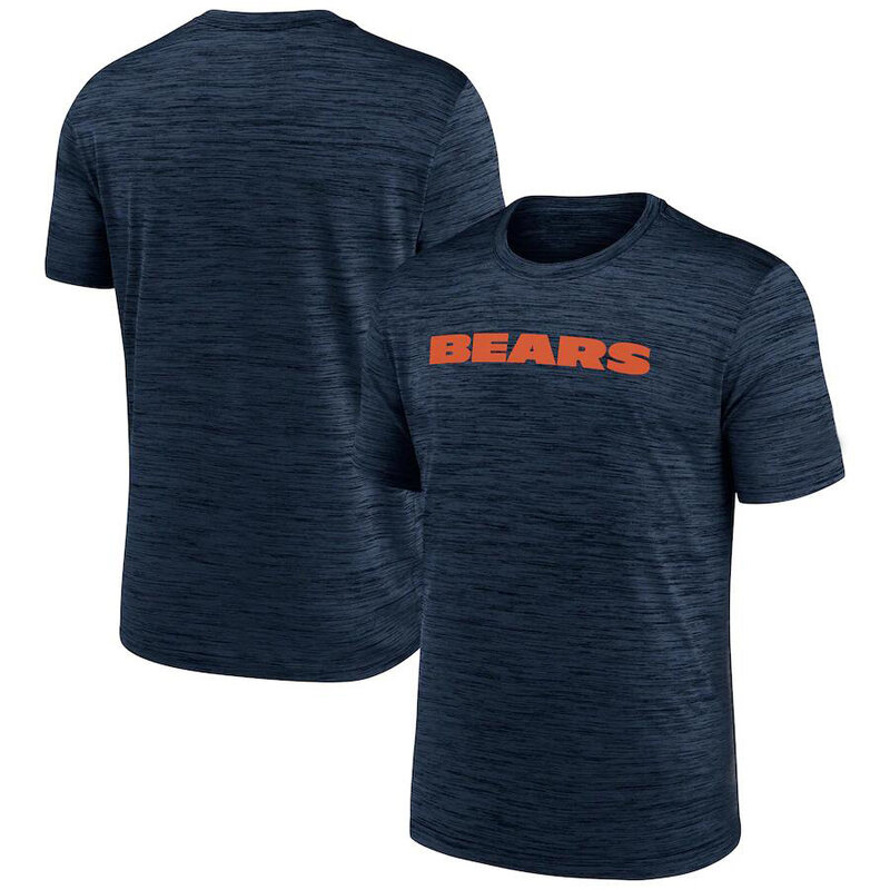 NFL Chicago Bears Team Logo Short Sleeve Polyester Shirt,crewneck 3d graphic tee for football fans