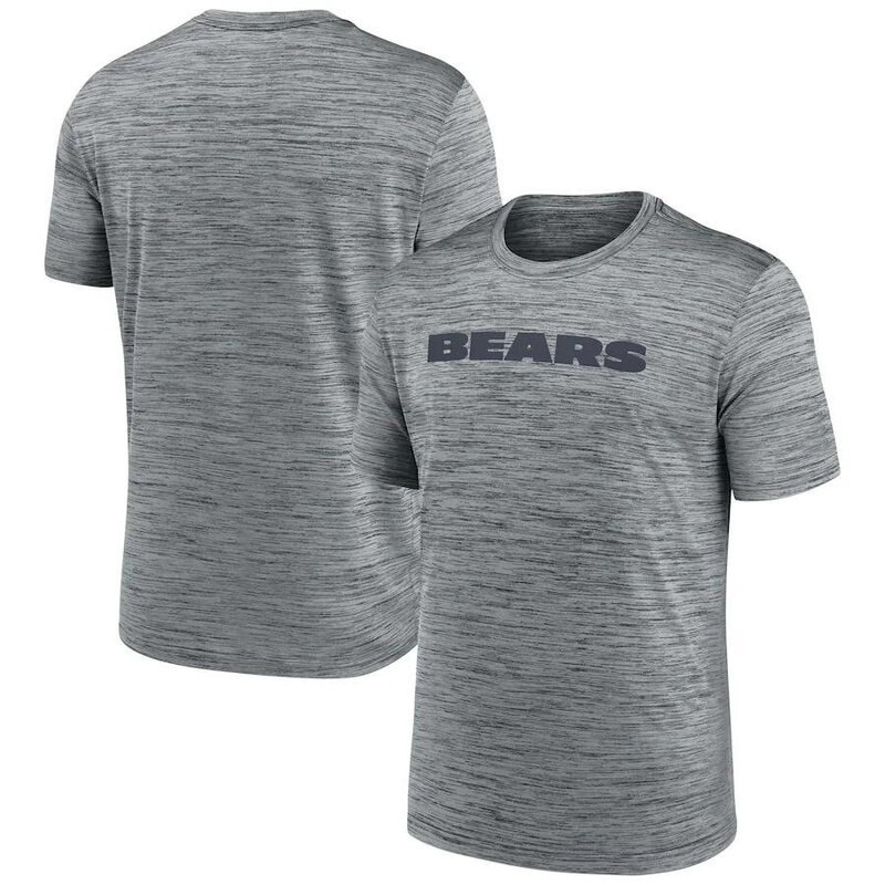NFL Chicago Bears Team Logo Short Sleeve Polyester Shirt,crewneck 3d graphic tee for football fans