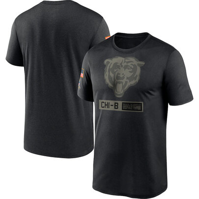 short sleeve crewneck NFL Chicago Bears Salute To Service Apparel tee shirt, Football Collection