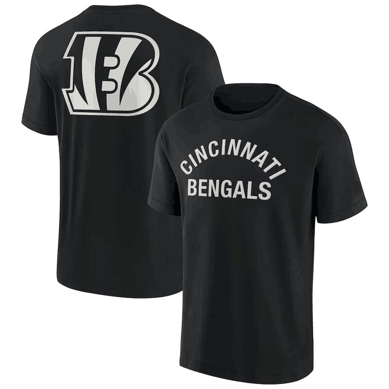 NFL Cincinnati Bengals Team Logo Short Sleeve Polyester Performance game day Shirt,crewneck 3d print tee for football fans