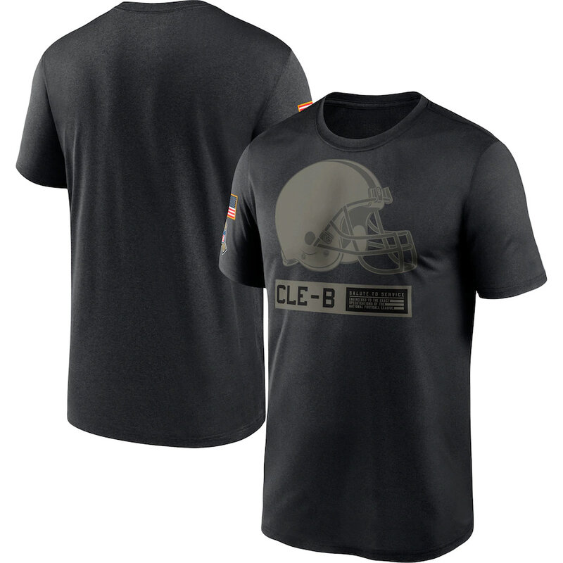 short sleeve crewneck NFL Cleveland Browns Salute To Service Apparel tee shirt, Football Collection