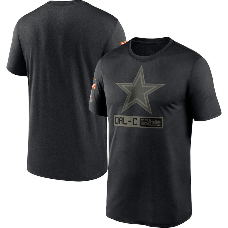 short sleeve crewneck NFL Dallas Cowboys Salute To Service Apparel tee shirt, Football Collection