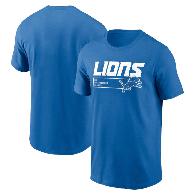 short sleeve NFL Detroit Lions 3d graphic football T-Shirt