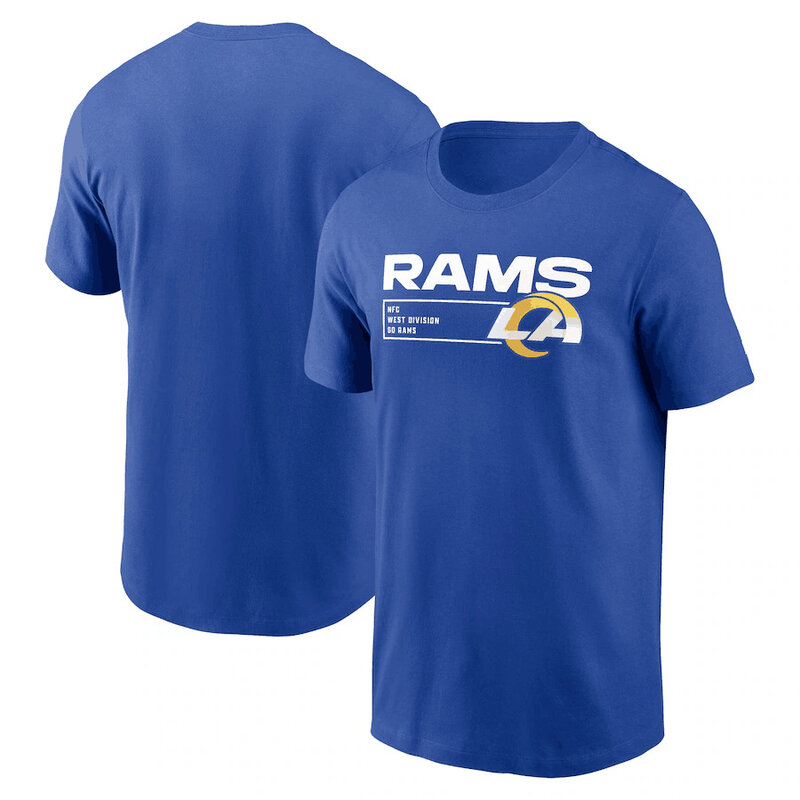 short sleeve NFL Los Angeles Rams 3d graphic football T-Shirt