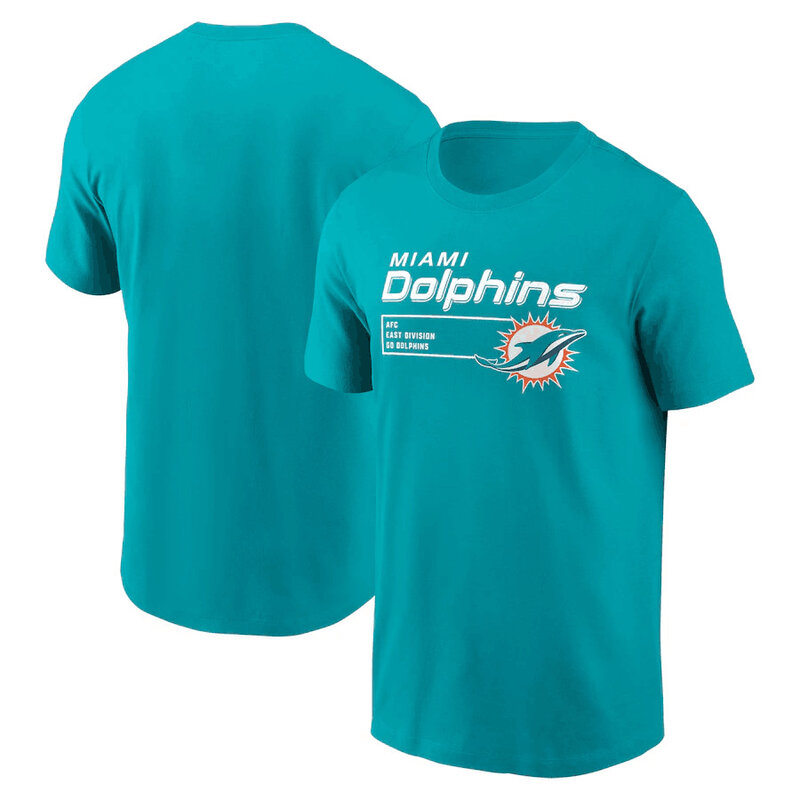 short sleeve NFL Miami Dolphins 3d graphic football T-Shirt