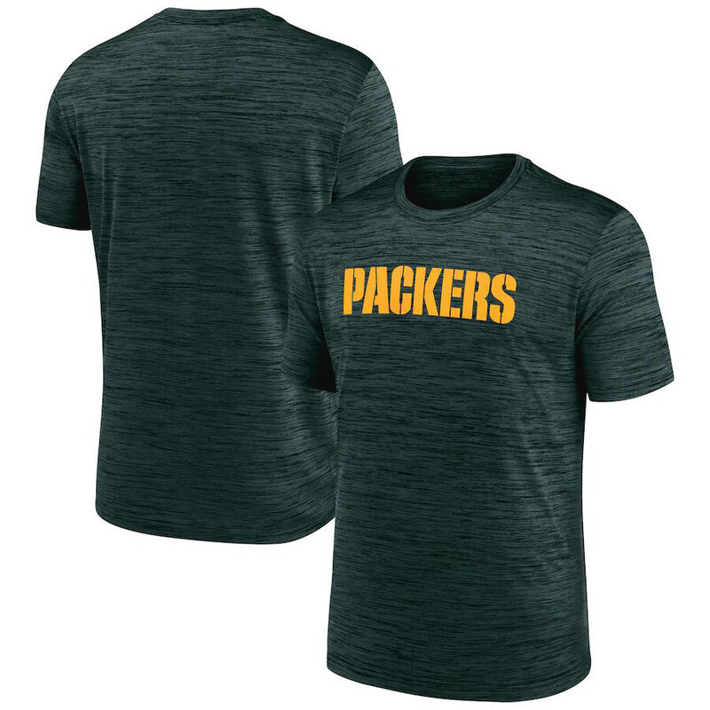 NFL Green Bay Packers Team Logo Short Sleeve Polyester Shirt,crewneck 3d graphic tee for football fans