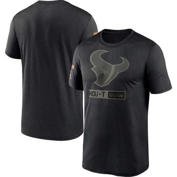 short sleeve crewneck NFL Houston Texans Salute To Service Apparel tee shirt, Football Collection