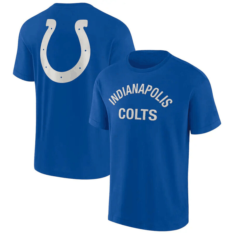 NFL Indianapolis Colts Team Logo Short Sleeve Polyester Performance game day Shirt,crewneck 3d print tee for football fans