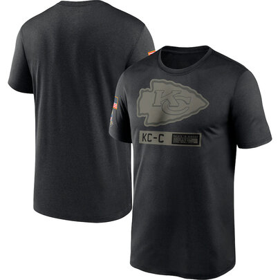 short sleeve crewneck NFL Kansas City Chiefs Salute To Service Apparel tee shirt, Football Collection