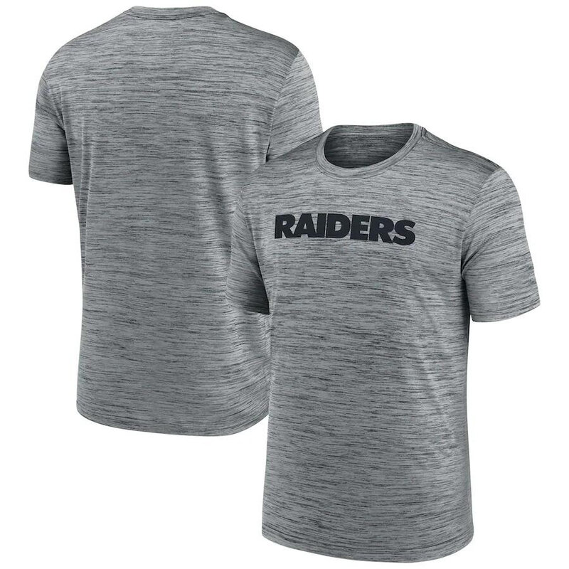 NFL Las Vegas Raiders Team Logo Short Sleeve Polyester Shirt,crewneck 3d graphic tee for football fans
