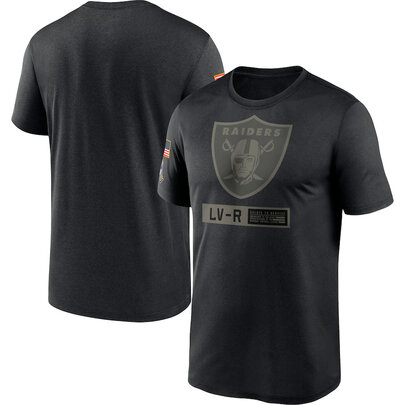 short sleeve crewneck NFL Las Vegas Raiders Salute To Service Apparel tee shirt, Football Collection