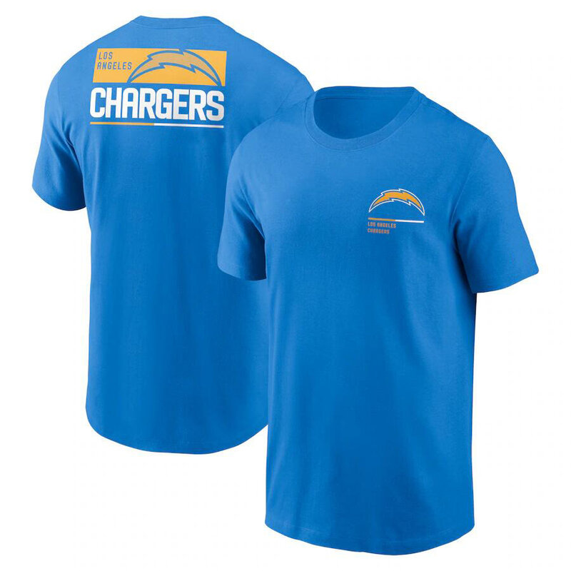 short sleeve NFL Los Angeles Chargers Adult Gameday T-Shirt,Unleash Your Team Spirit During Game Day