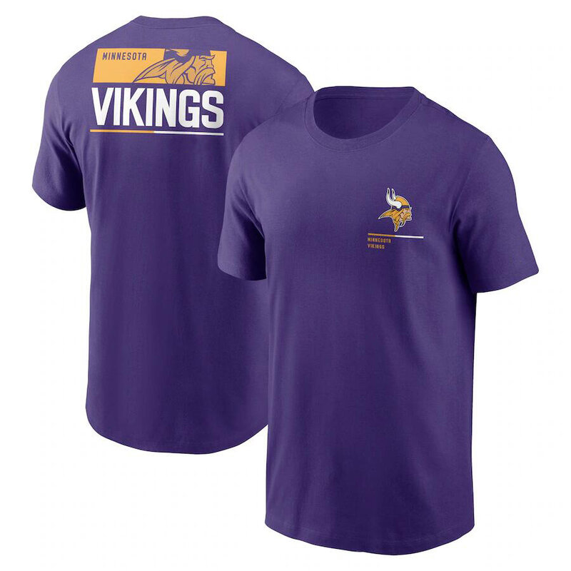 short sleeve NFL Minnesota Vikings Adult Gameday T-Shirt,Unleash Your Team Spirit During Game Day