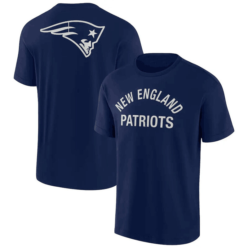 NFL New England Patriots Team Logo Short Sleeve Polyester Performance game day Shirt,crewneck 3d print tee for football fans