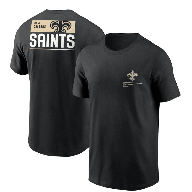 short sleeve NFL New Orleans Saints Adult Gameday T-Shirt,Unleash Your Team Spirit During Game Day