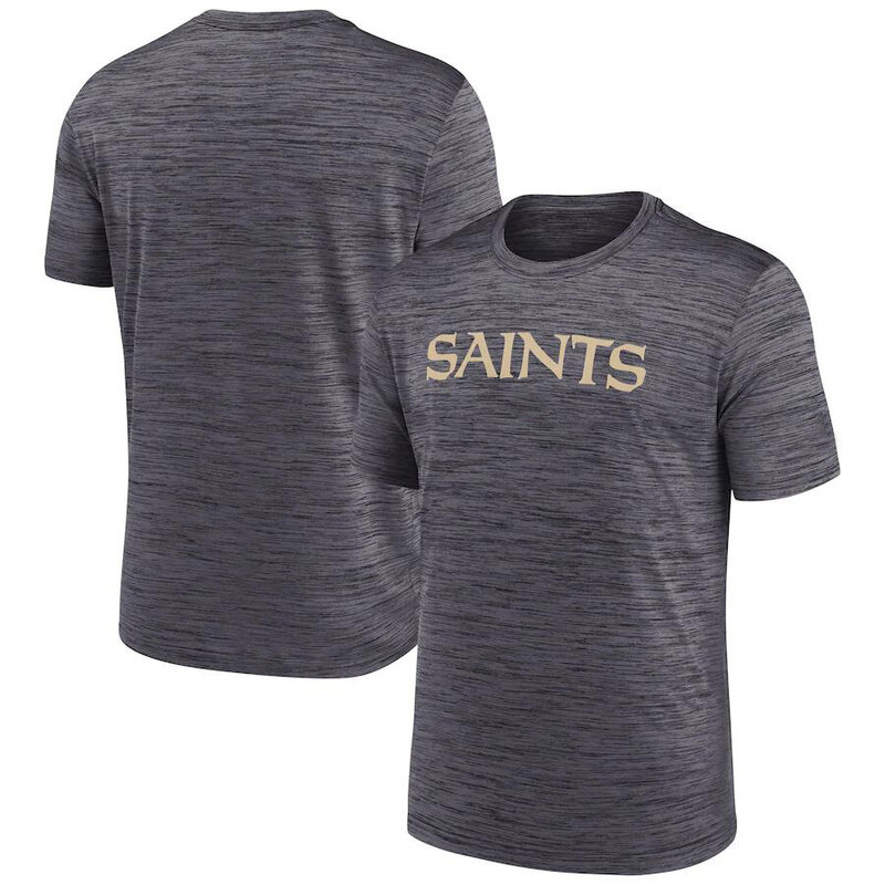 NFL New Orleans Saints Team Logo Short Sleeve Polyester Shirt,crewneck 3d graphic tee for football fans