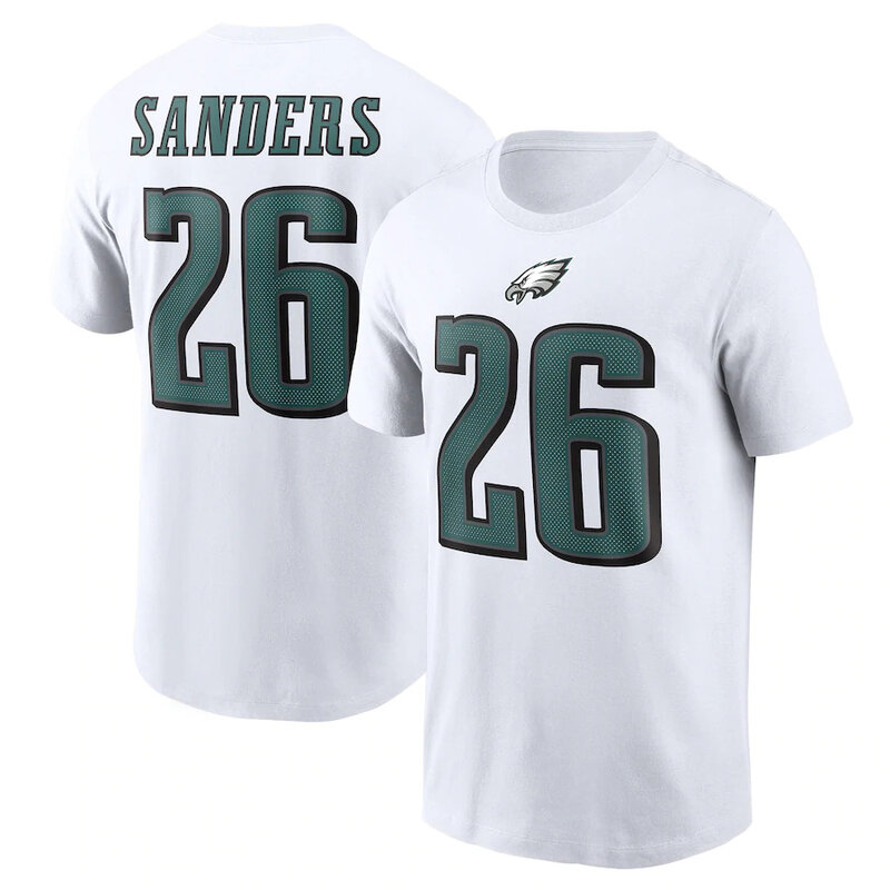 NFL Philadelphia Eagles Team logo player name and number Footall Shirt Short Sleeve Dri-fit workout gym running sport tee