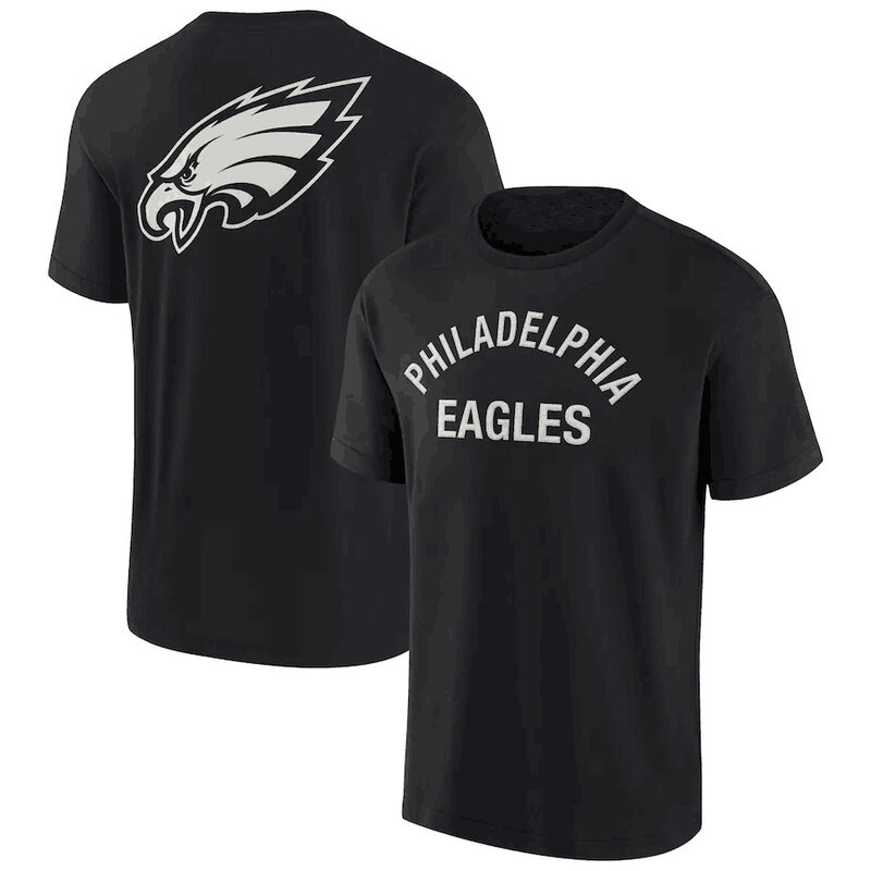 NFL Philadelphia Eagles Team Logo Short Sleeve Polyester Performance game day Shirt,crewneck 3d print tee for football fans