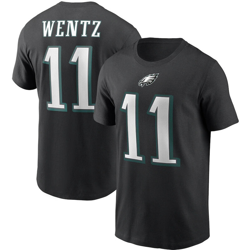 NFL Philadelphia Eagles Team logo player name and number Footall Shirt Short Sleeve Dri-fit workout gym running sport tee