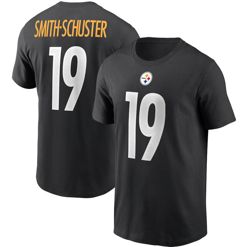NFL Pittsburgh Steelers Team logo player name and number Footall Shirt Short Sleeve Dri-fit workout gym running sport tee