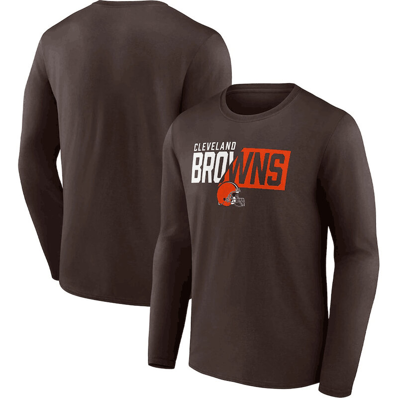 NFL Cleveland Browns Footall Shirt Long Sleeve Dri-fit gym workout tee