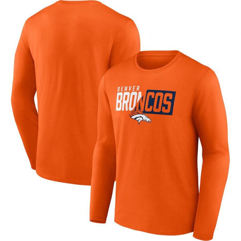 NFL Denver Broncos Footall Shirt Long Sleeve Dri-fit gym workout tee
