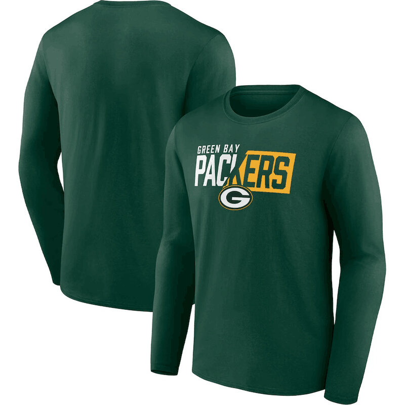 NFL Green Bay Packers Footall Shirt Long Sleeve Dri-fit gym workout tee