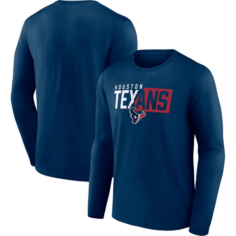NFL Houston Texans Footall Shirt Long Sleeve Dri-fit gym workout tee