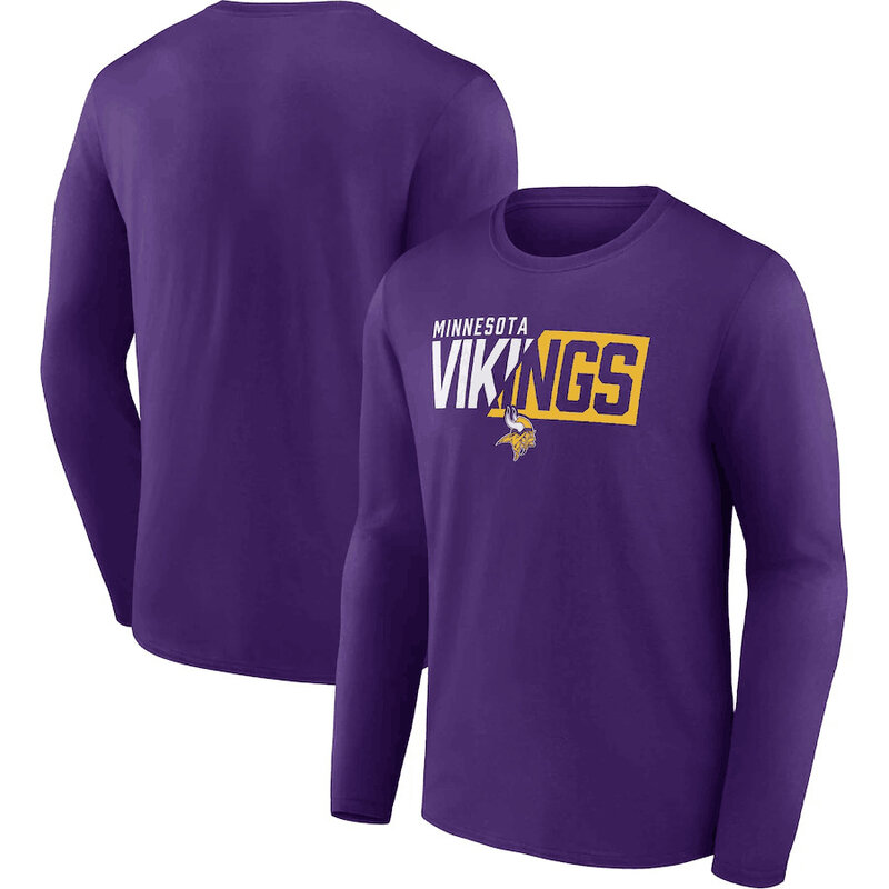 NFL Minnesota Vikings Footall Shirt Long Sleeve Dri-fit gym workout tee
