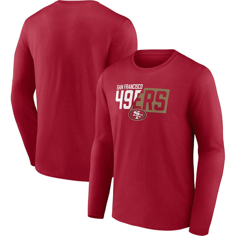 NFL San Francisco 49ers Footall Shirt Long Sleeve Dri-fit gym workout tee