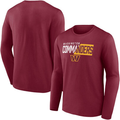 NFL Washington Commanders Footall Shirt Long Sleeve Dri-fit gym workout tee