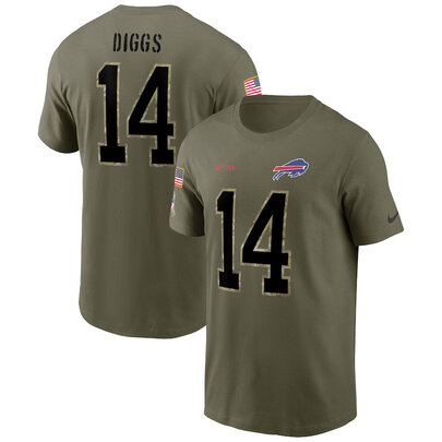 short sleeve crewneck NFL Officially Licensed Buffalo Bills Adult Salute To Service Fan Tee for Men and Women