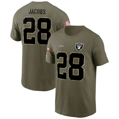 short sleeve crewneck NFL Officially Licensed Las Vegas Raiders Adult Salute To Service Fan Tee for Men and Women