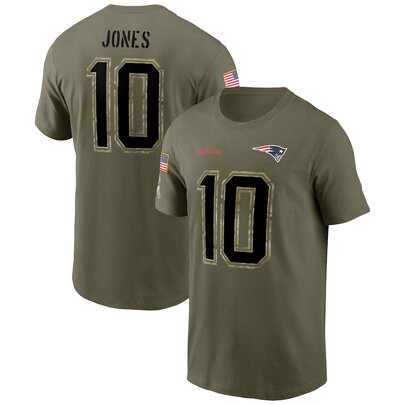 short sleeve crewneck NFL Officially Licensed New England Patriots Adult Salute To Service Fan Tee for Men and Women