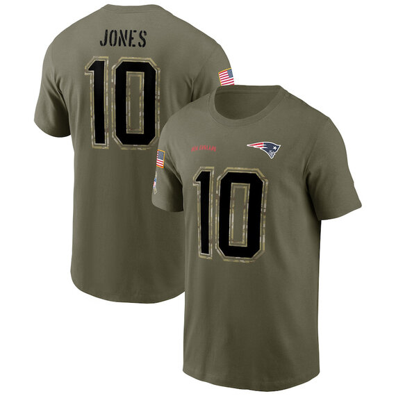 short sleeve crewneck NFL Officially Licensed New England Patriots Adult Salute To Service Fan Tee for Men and Women