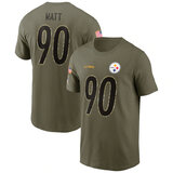 short sleeve crewneck NFL Officially Licensed Tennessee Titans Adult Salute To Service Fan Tee for Men and Women