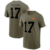 short sleeve crewneck NFL Officially Licensed Washington Commanders Adult Salute To Service Fan Tee for Men and Women