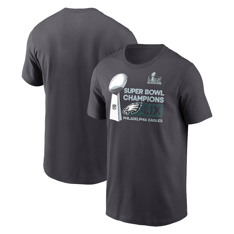 NFL Shirt Super Bowl Philadelphia Eagles Tee Grey - Eagles 2025 Super Bowl Shirt for NFL football fans