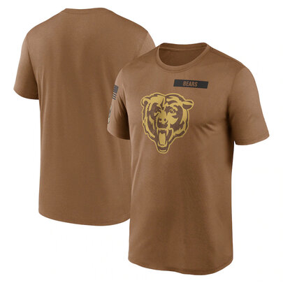 short sleeve crewneck NFL Officially Licensed Chicago Bears Adult Short Sleeve Fan Tee for Men and Women